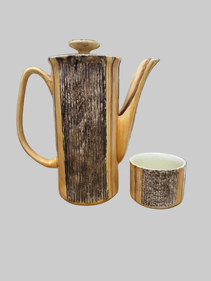 Vintage Price Kensington Phoenician coffee pot and sugar bowl- USED GOOD