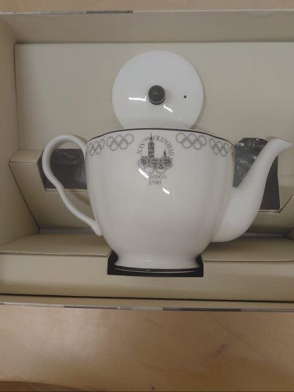 wedgewood bone china commerative Olympic 1948  tea pot