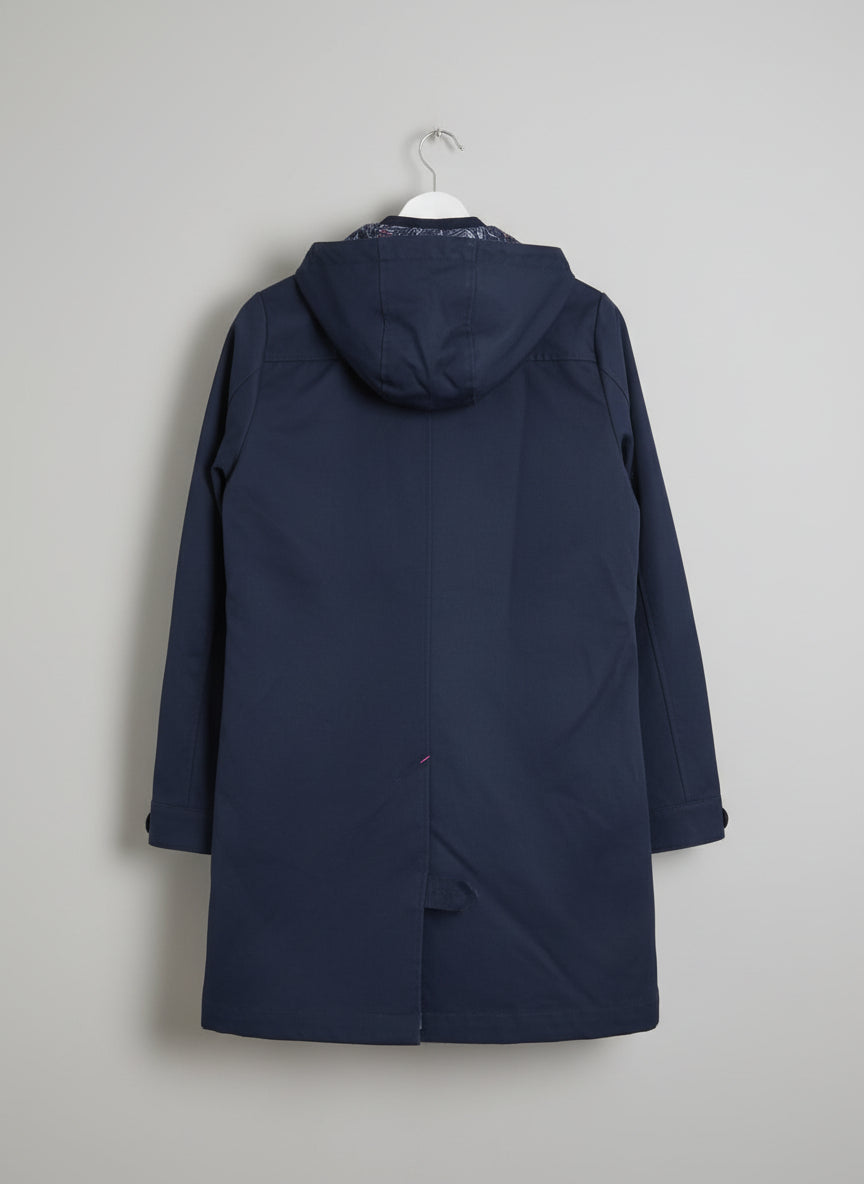 Quba Sails Blue (XS) Jacket UK 8 EU 36 Cotton Hooded Coat