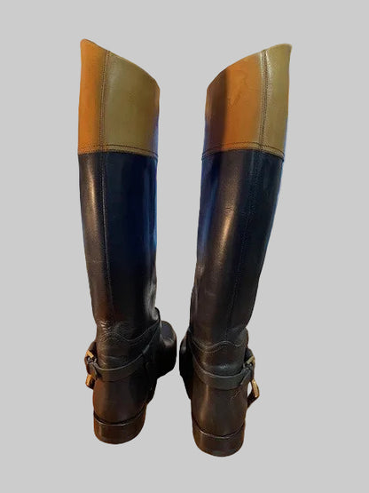 Authentic Ralph Lauren black Leather riding boots size 39. Immaculate condition