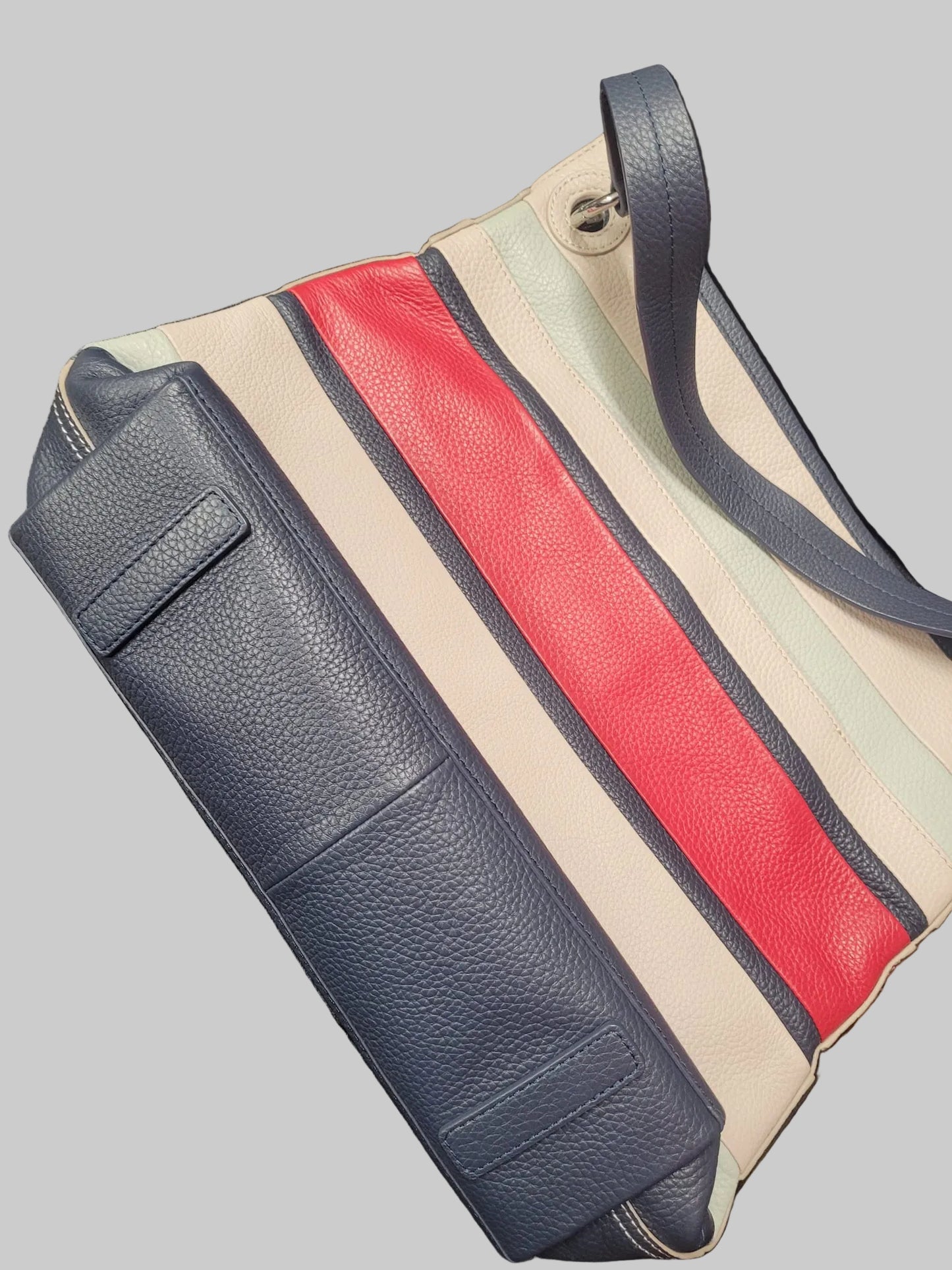 Radley Eaton Hall Large Leather Striped Shoulder Bag