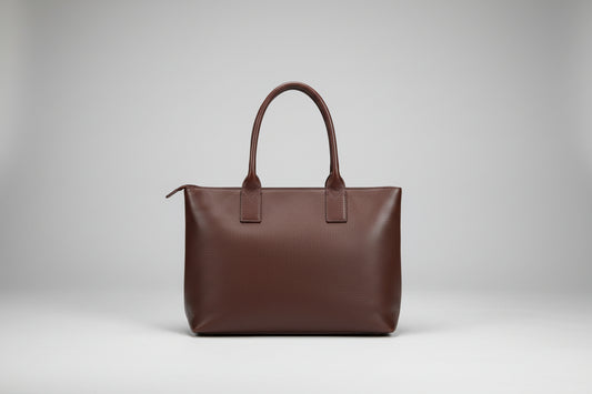 Radley Brown Burgundy Leather Large Shoulder-Bag - Work Travel Handbag Bag - Good Used Condition