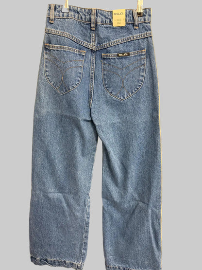 BNWT Rolla's Free People Jeans - Size 25 High Rise Wide Leg - Aussie 7  NEW RRP $99.00