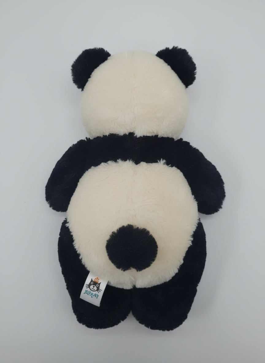 Jellycat Large Bartlesham Panda Bear Rare Retired Vintage Black Cream Plush 12"