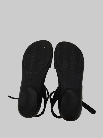 Hotter Island Black Leather Sandals UK 6 EU 39 New in Box