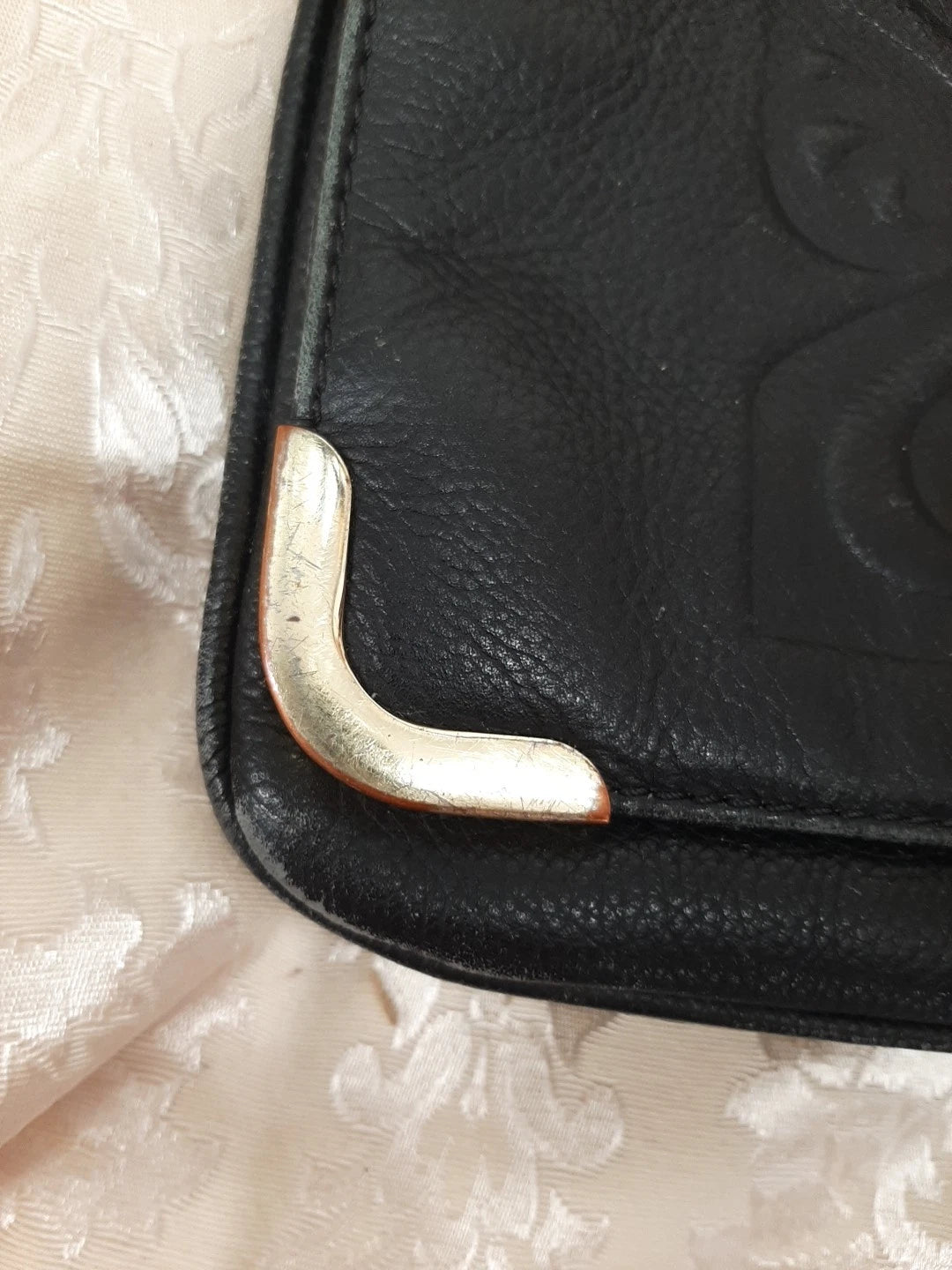 Biba Vintage Crossbody Bag Small Black Leather with long adjustable strap