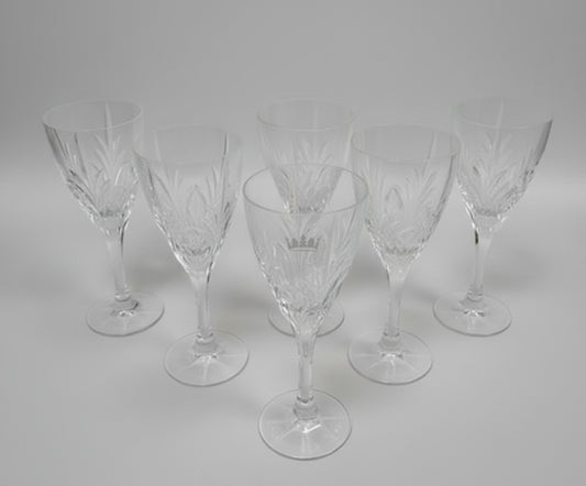 Royal Doulton - Finest Crystal - 6 X Goblets - Boxed
