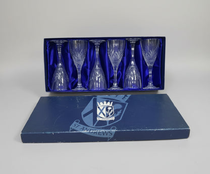 Royal Doulton - Finest Crystal - 6 X Goblets - Boxed