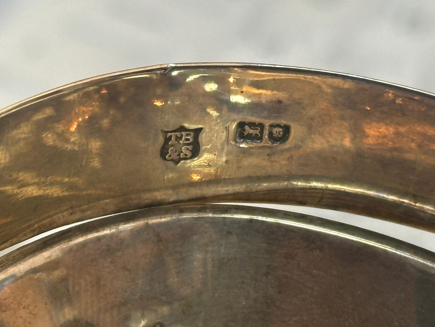 ANTIQUE Thomas Bradbury & Sons Silver Sugar/Candy Basket