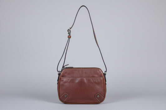 Salamander France Brown Leather Bag Shoulder Crossbody