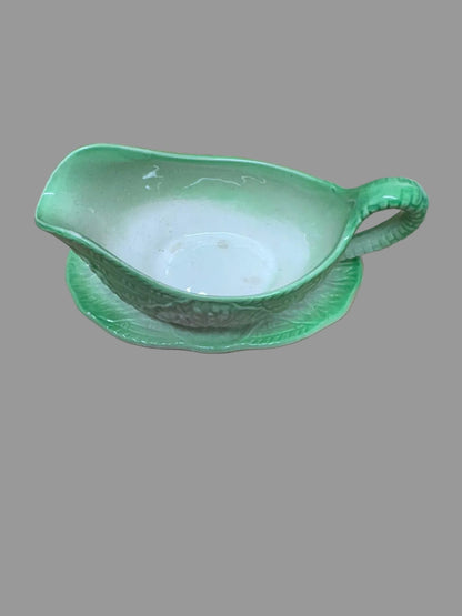 Vintage Beswick cabbage leaf sauce boat