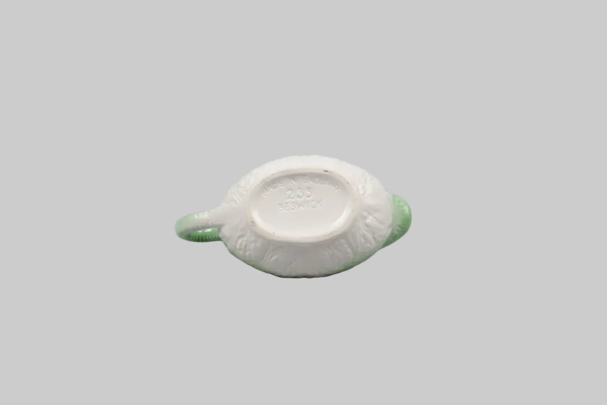 Vintage Beswick cabbage leaf sauce boat