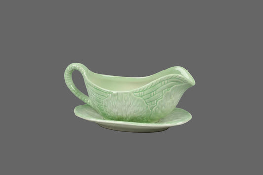 Vintage Beswick cabbage leaf sauce boat