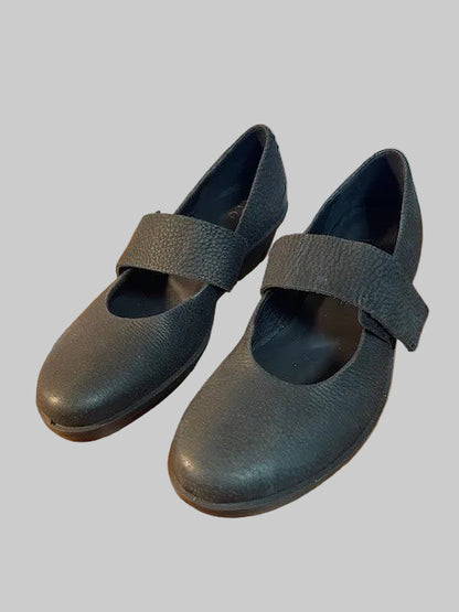 ECCO womens skyler 45 Mary Jane Black leather Wedge size 41 UK shoe size 7.5 Brand new perfect