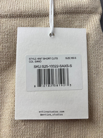 BNWT Entire Studios (XS) Shorts UK 6 8 EU 34 36 Cuts Colour Sand - New