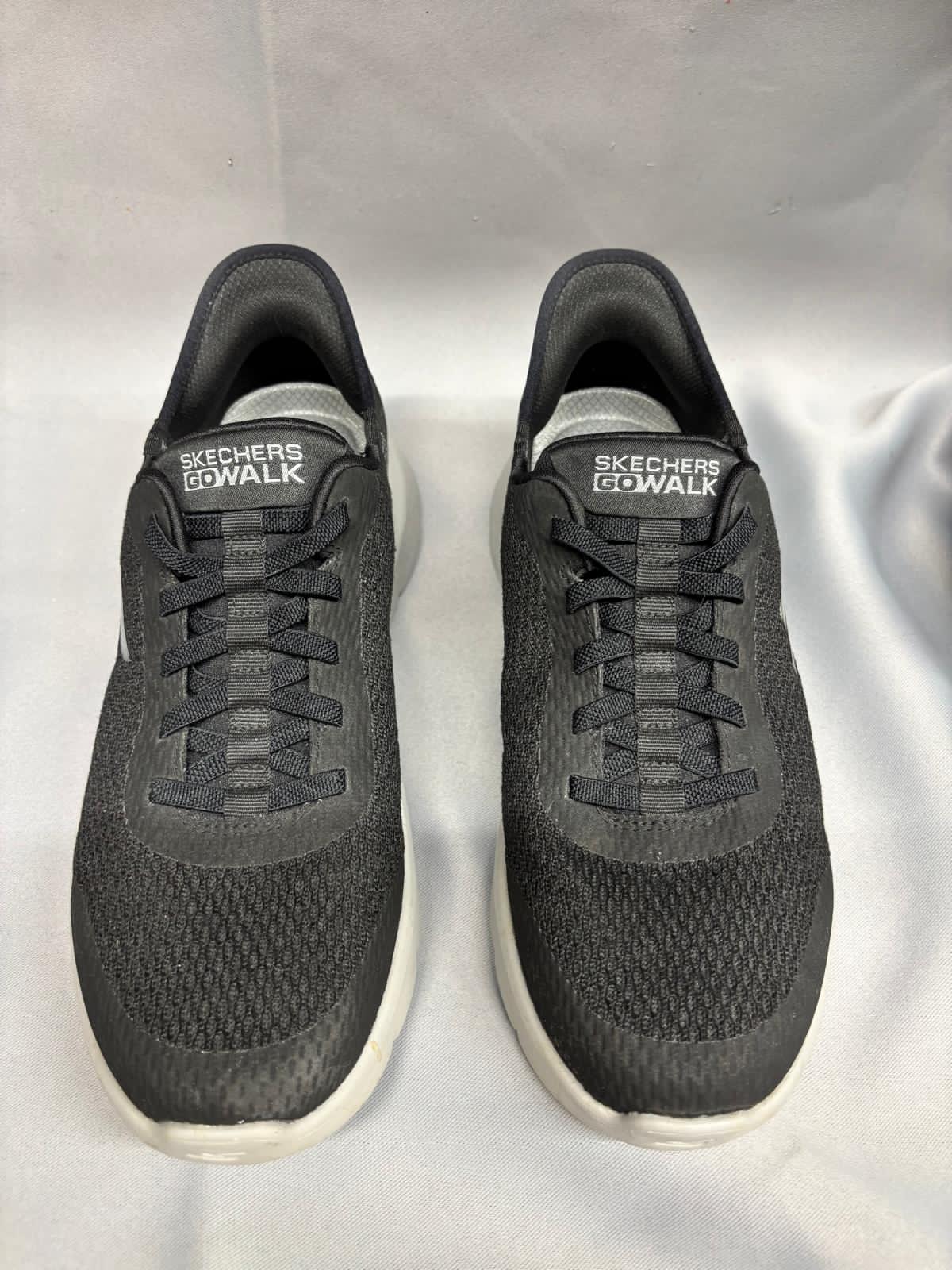 Skechers Slip-Ins Black Trainers UK 7 EU 41 Mesh Go Walk Sneakers