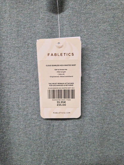 BNWT Fabletics (XS) Cloud Seamless High-Waisted Skirt Green UK 6 8 EU 34 36 - RRP £55