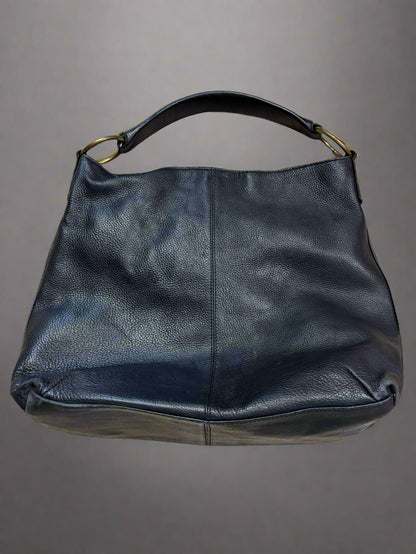 Stella & Max Black Leather Tote Bag