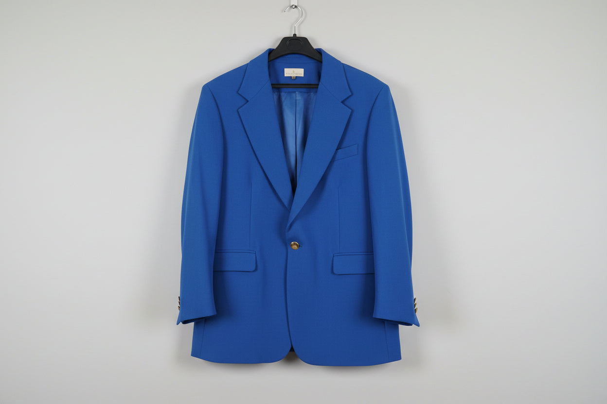 New House Of Bruar Blue Trousers Suit Set Large  / Extra Large Blazer Set
