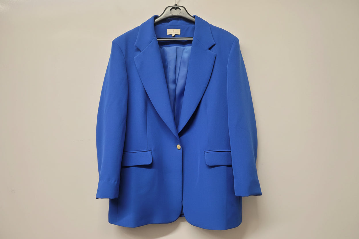 New House Of Bruar Blue Trousers Suit Set Large  / Extra Large Blazer Set