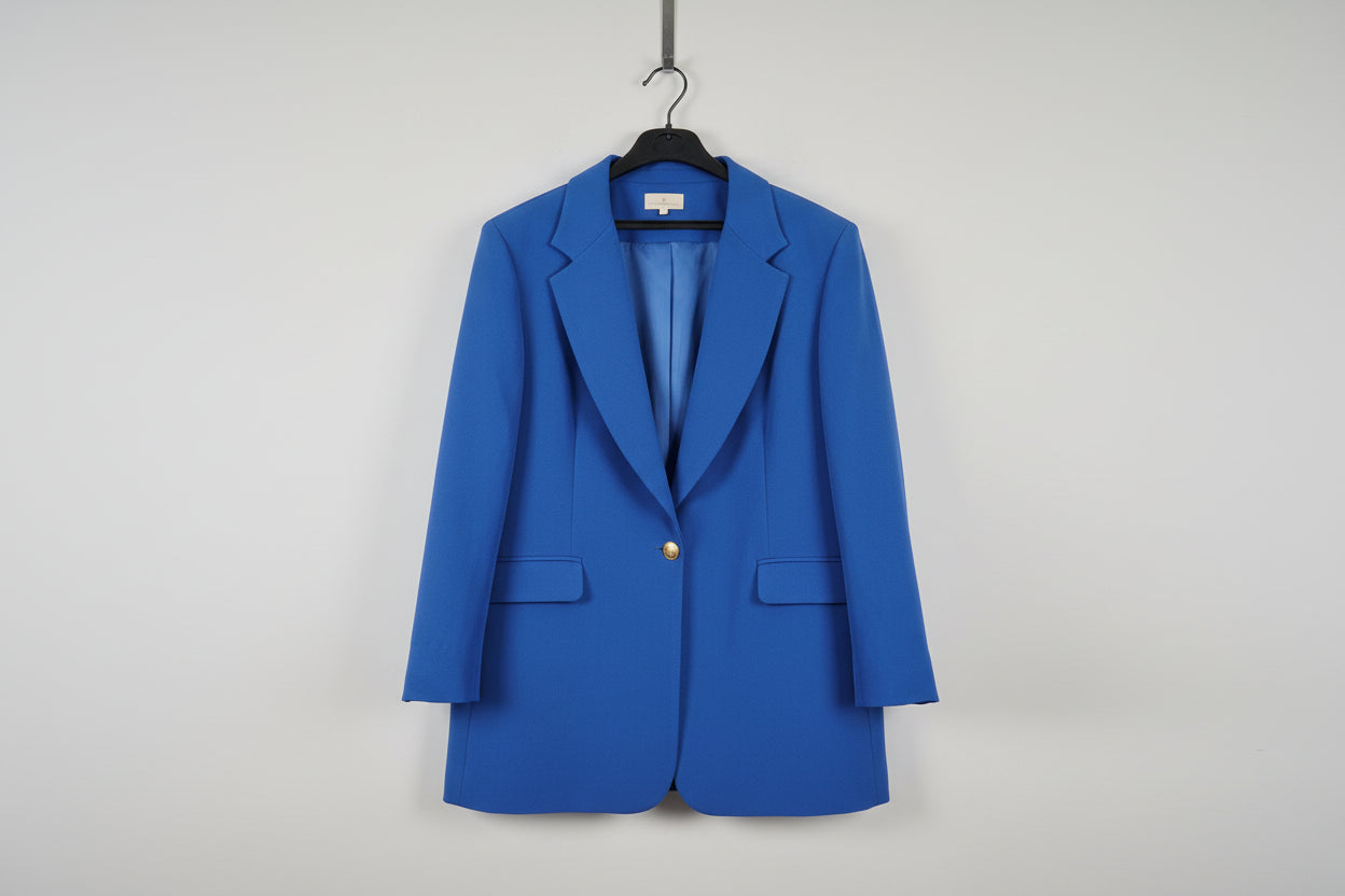 New House Of Bruar Blue Trousers Suit Set Large  / Extra Large Blazer Set