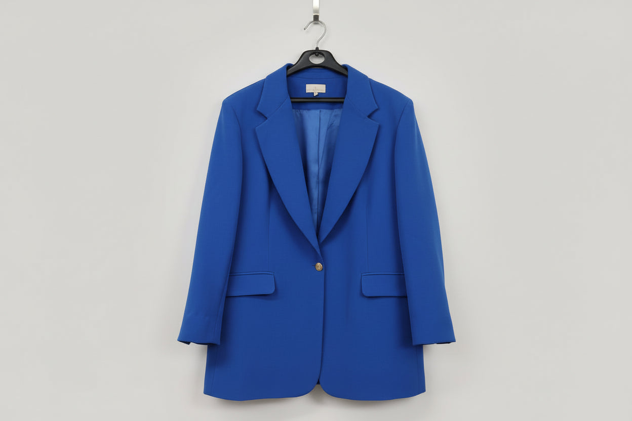 New House Of Bruar Blue Trousers Suit Set Large  / Extra Large Blazer Set