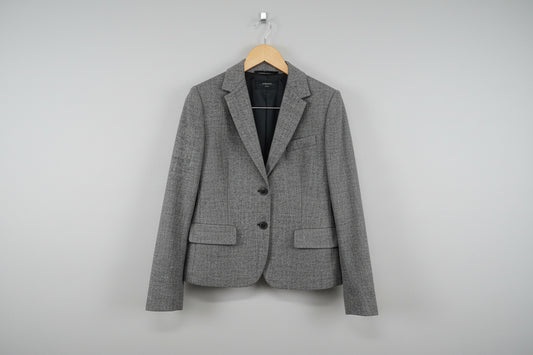 Max Mara Weekend Trouser Suit UK 14 EU 42 Grey Wool-Blend Blazer Jacket Co-Ord Set