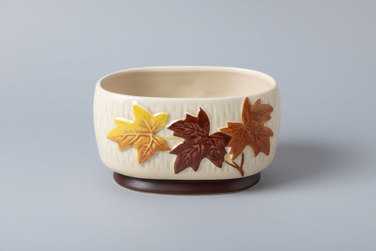 Vintage Sylvac Autumn Maple Leaf Ceramic Mantle Vase