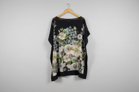 Ted Baker London Gem Gardens Cover Up Floral/Butterfly USED EXCELLENT SIZE MEDIUM