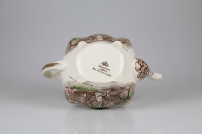 Johnson Brothers Old Britain Castles Teapot featuring Farnham & Donnington Castles USED