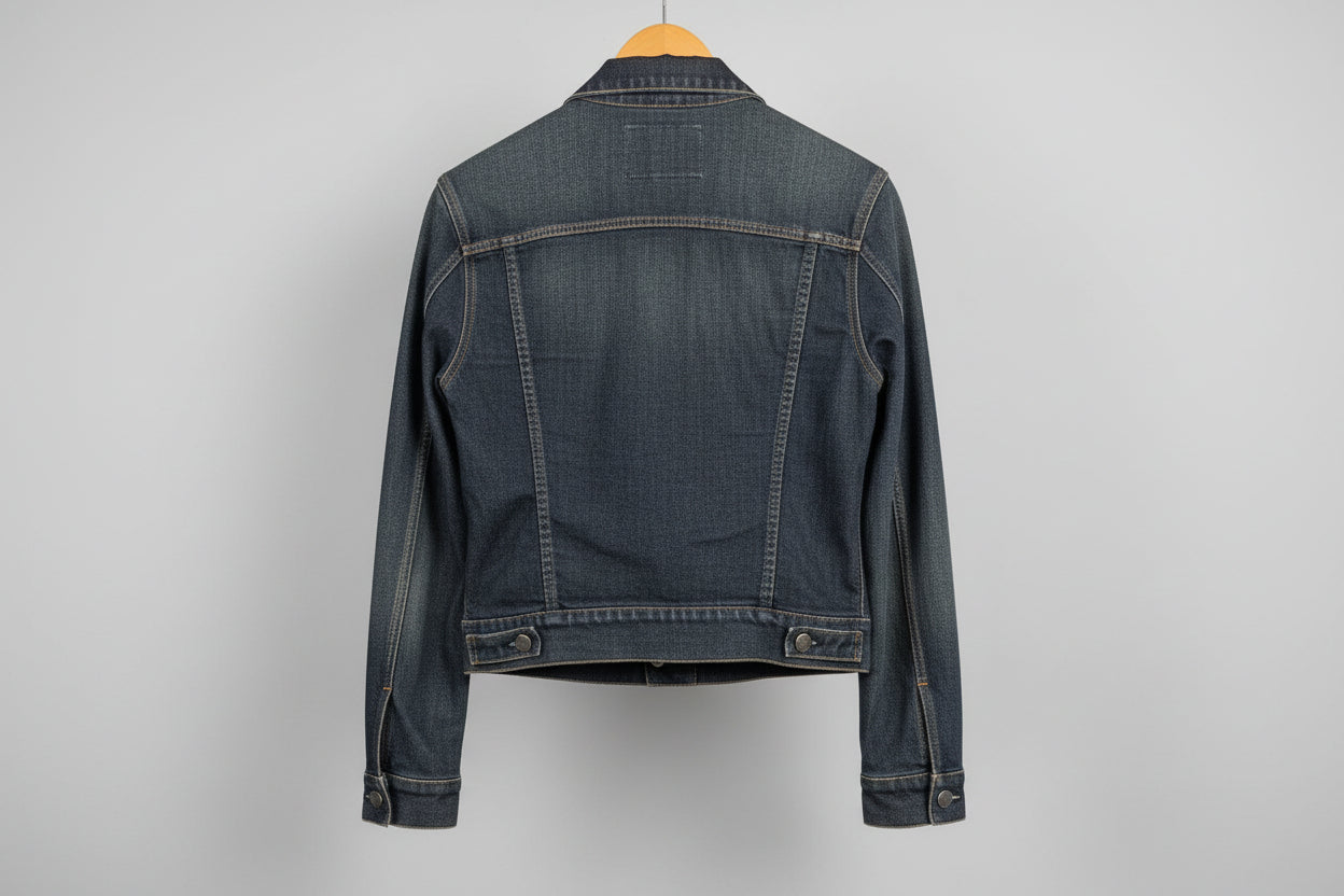 Theory (M) Denim Jacket Size Medium Dark-Blue - GOOD USED CONDITION