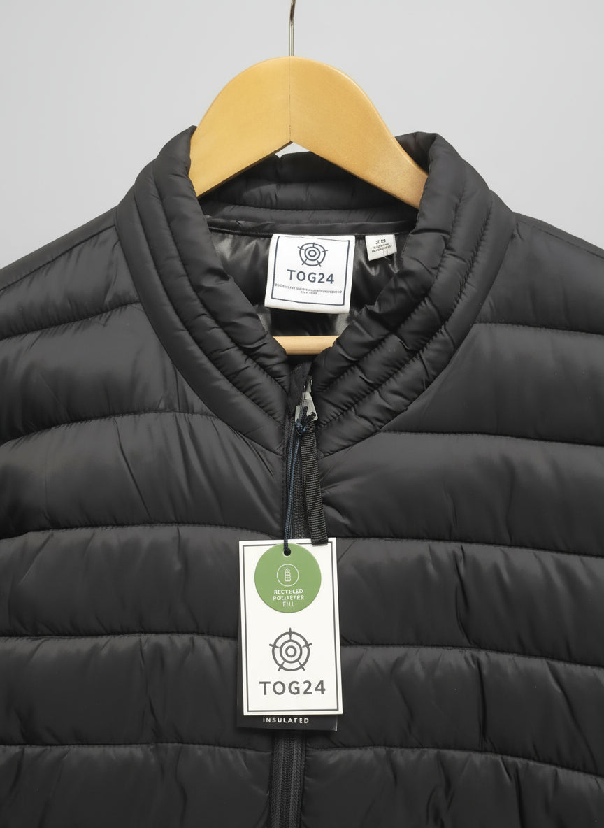 TOG24 Ladies black insulated puffer coat size 20