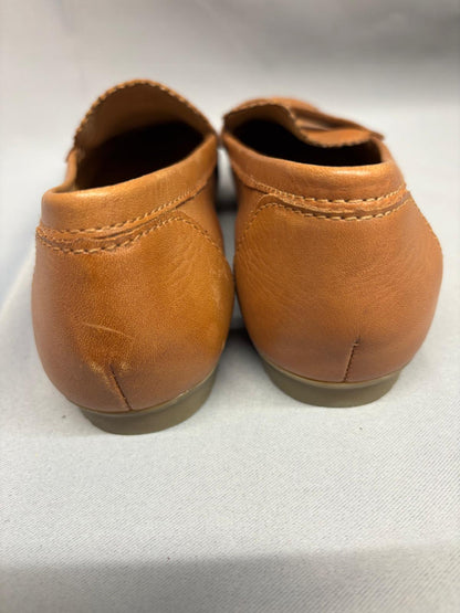 Marco Tozzi Brown Leather Loafers UK 6 EU 39 Slip-On Flats Pumps - New