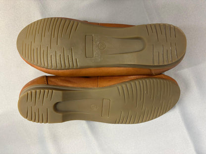 Marco Tozzi Brown Leather Loafers UK 6 EU 39 Slip-On Flats Pumps - New