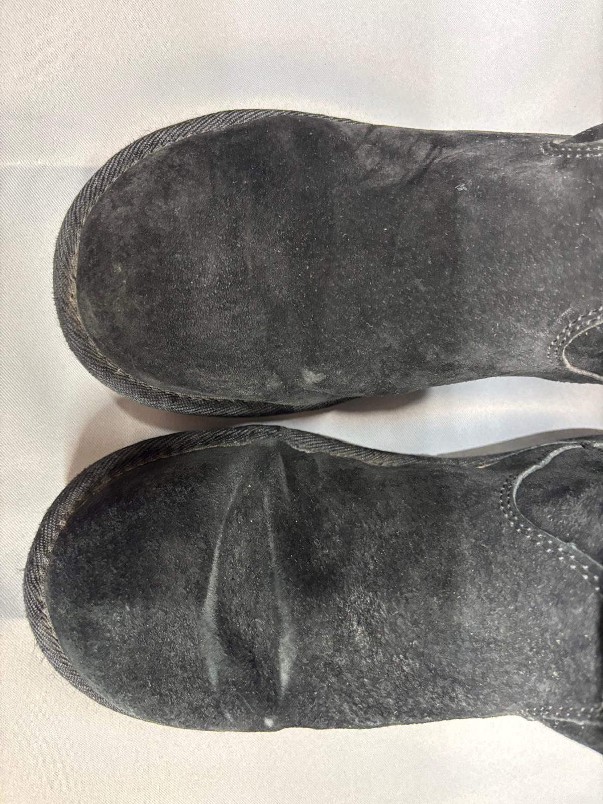 UGG Cargo III Black Suede Boots UK 7.5 EU 50 Mid-Calf - In Box