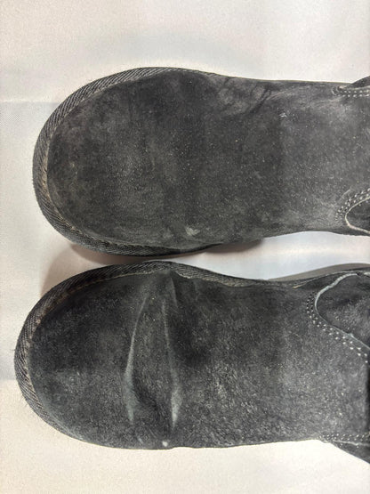 UGG Cargo III Black Suede Boots UK 7.5 EU 50 Mid-Calf - In Box
