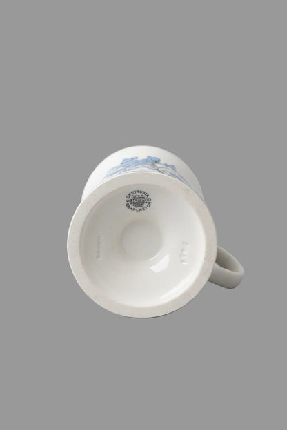 Wedgewood Trumpet Vase - White & Blue - Decorative - GOOD USED CONDITION
