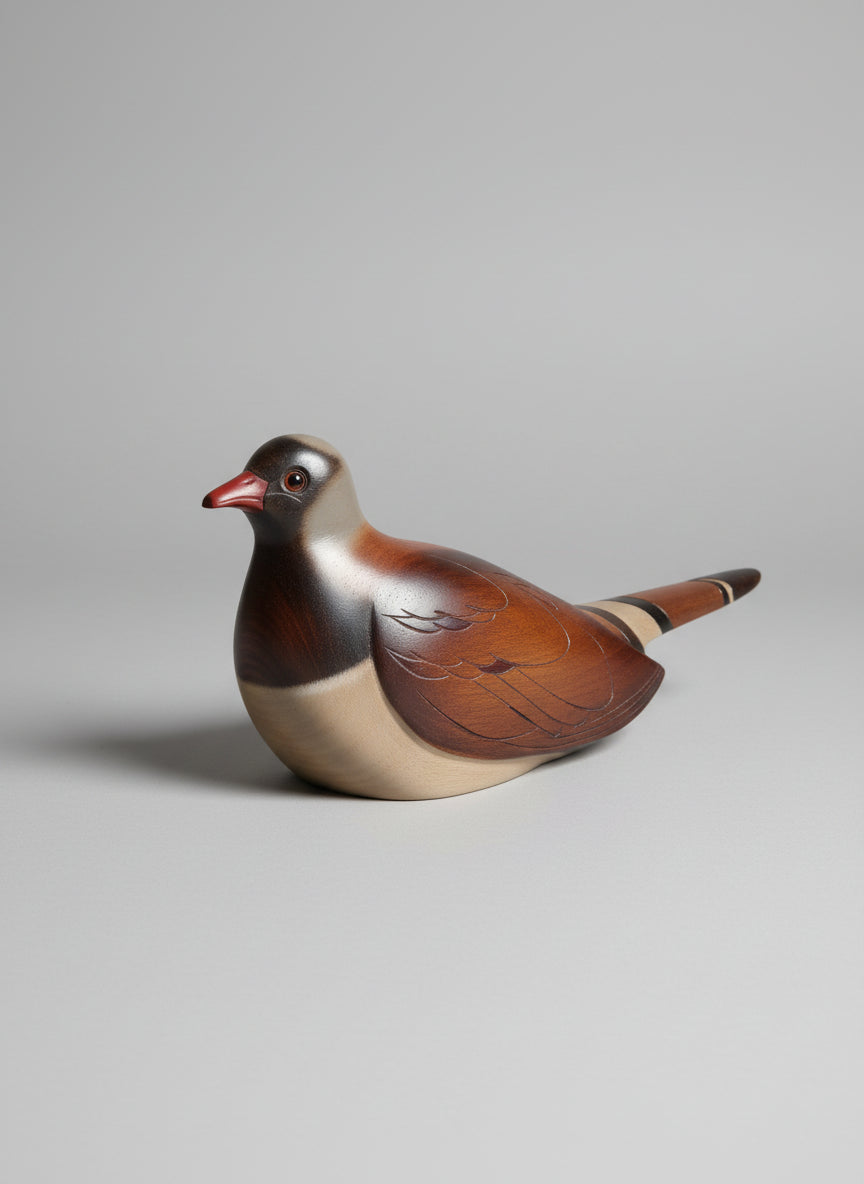 Knysna Hand Carved Wooden Bird Namaqua Dove Limited Edition 318