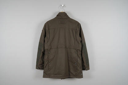 Percussion (S) Khaki Green Shooting Hunting Jacket Canvas Soft-Shell Size Small